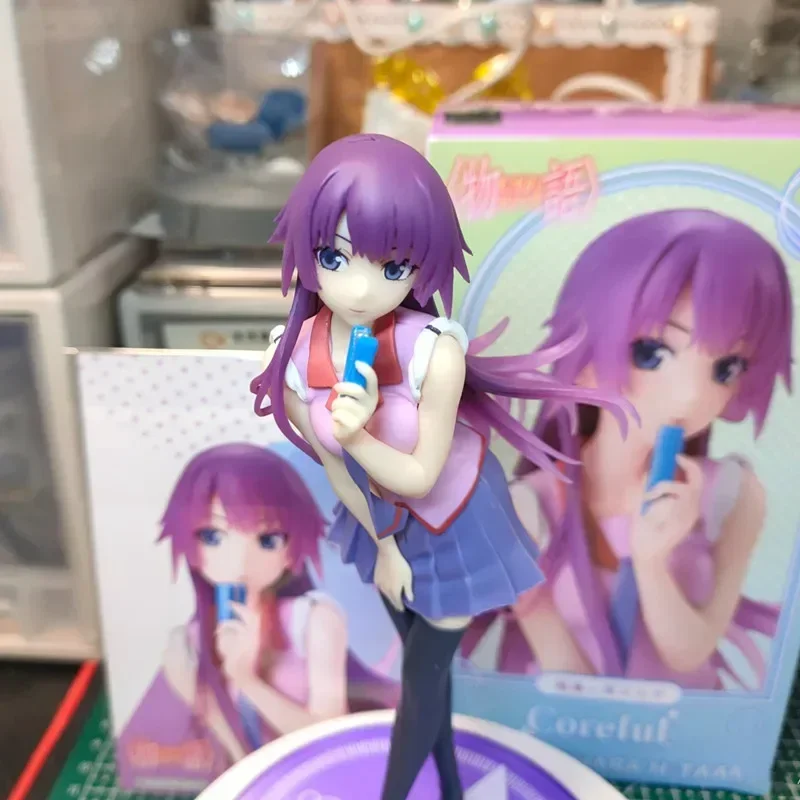 

18cm Original Figure Bakemonogatari Senjougahara Hitagi Anime Figures Taito In Stock Action Pvc Collection Model Toys