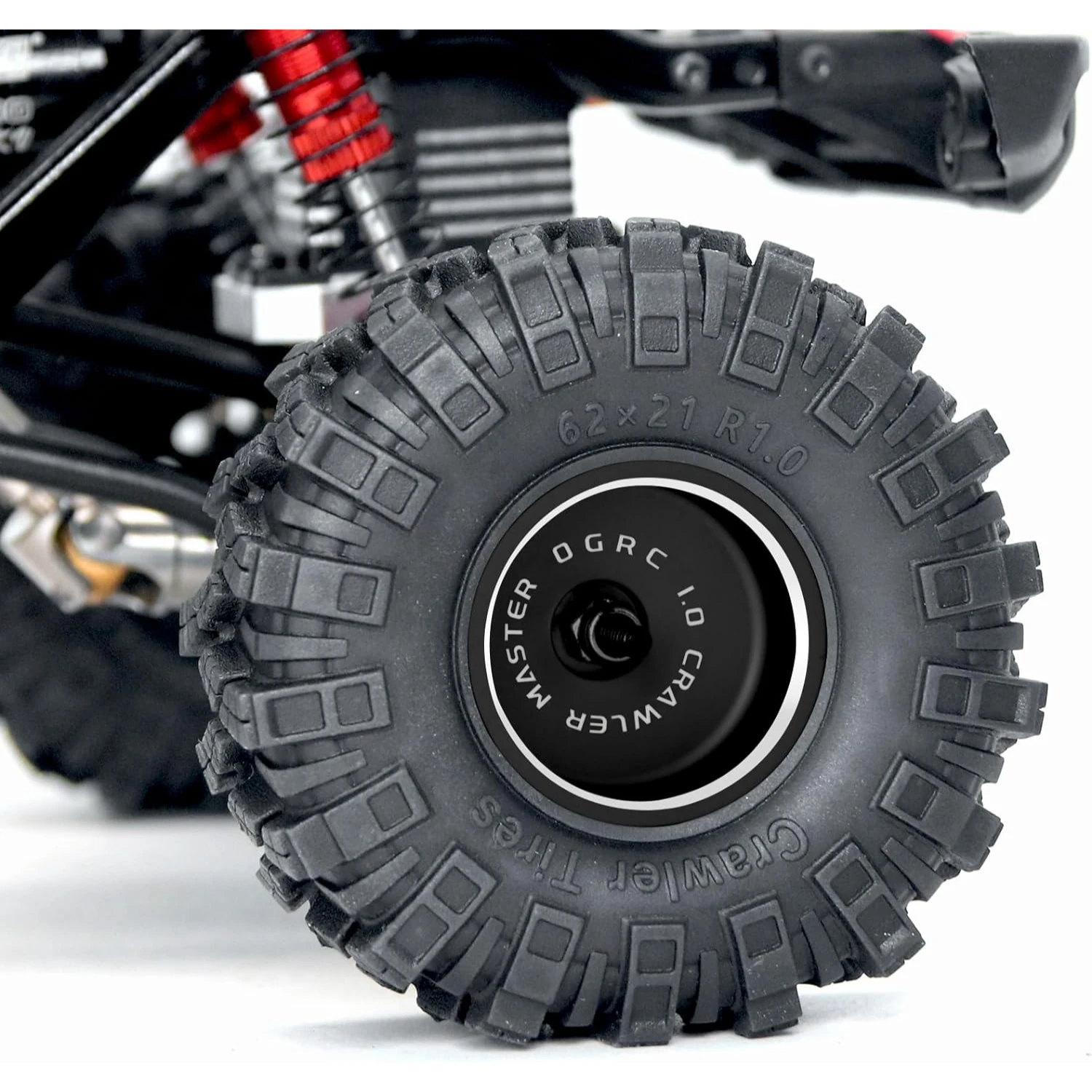 OGRC 1.0 Beadlock Wheels 32g RC Solid Wheel Rims and Brass Clamp Rings for Axial SCX24 AX24 TRX4M FCX24 1/24 1/18 RC Crawler Car