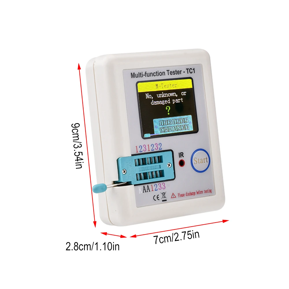 LCR-TC1 LCR-T7 Transistor Tester Multimeter Colorful Display TFT
