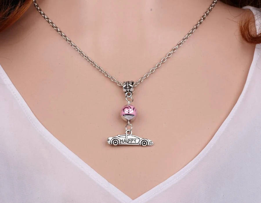 Mixed Truck Car Necklace Pendant Vintage Silver Charm Choker Collar