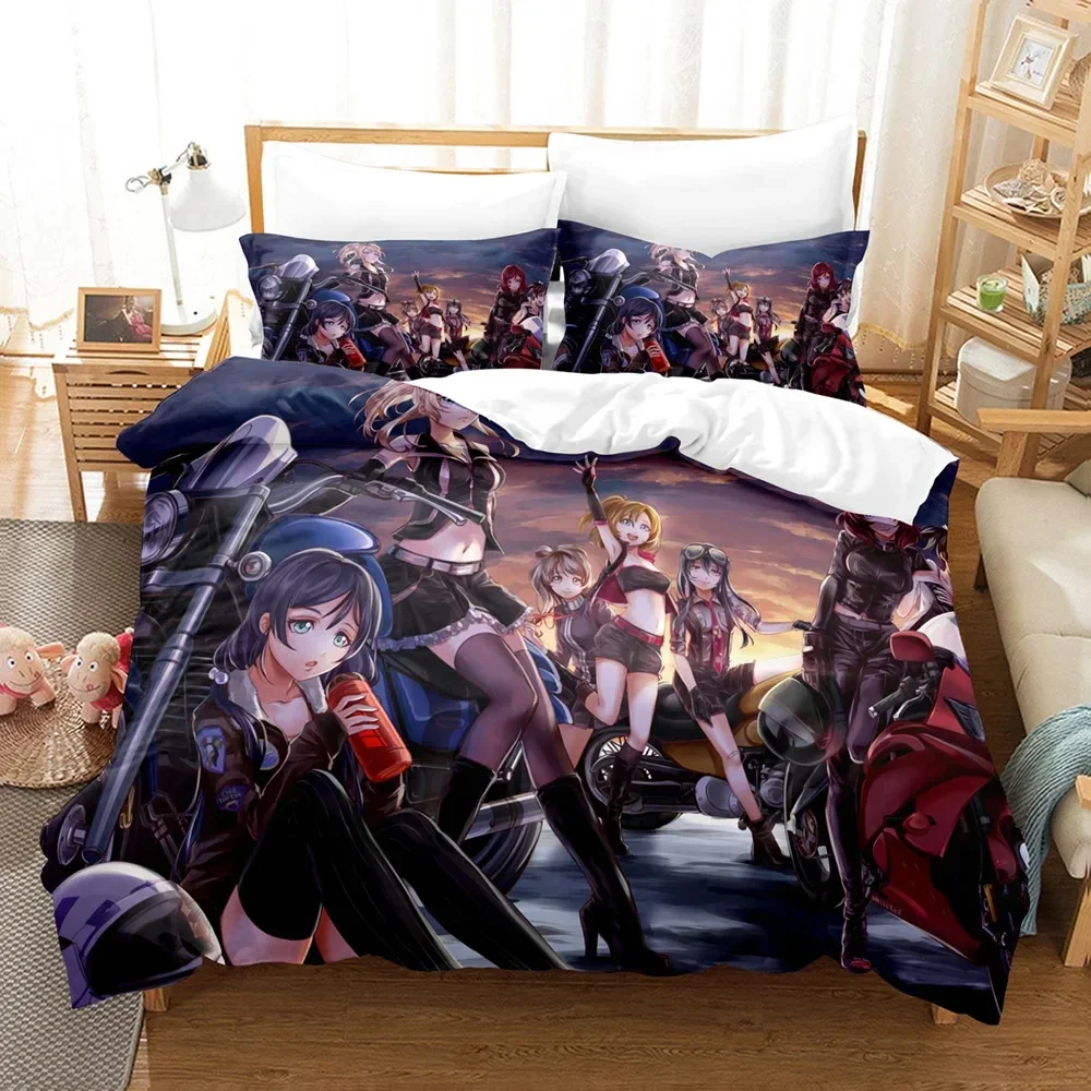 Anime Love Live! School Idol Festival Bedding Set Boys Girls Twin Queen Size Duvet Cover Pillowcase Bed Kids Adult 6