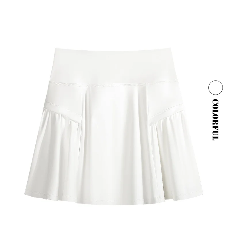 ตัวเลือกสินค้า ชุดกีฬาผู้หญิง 2 ชิ้น กระโปรงเทนนิส Skort ฤดูร้อน 2025