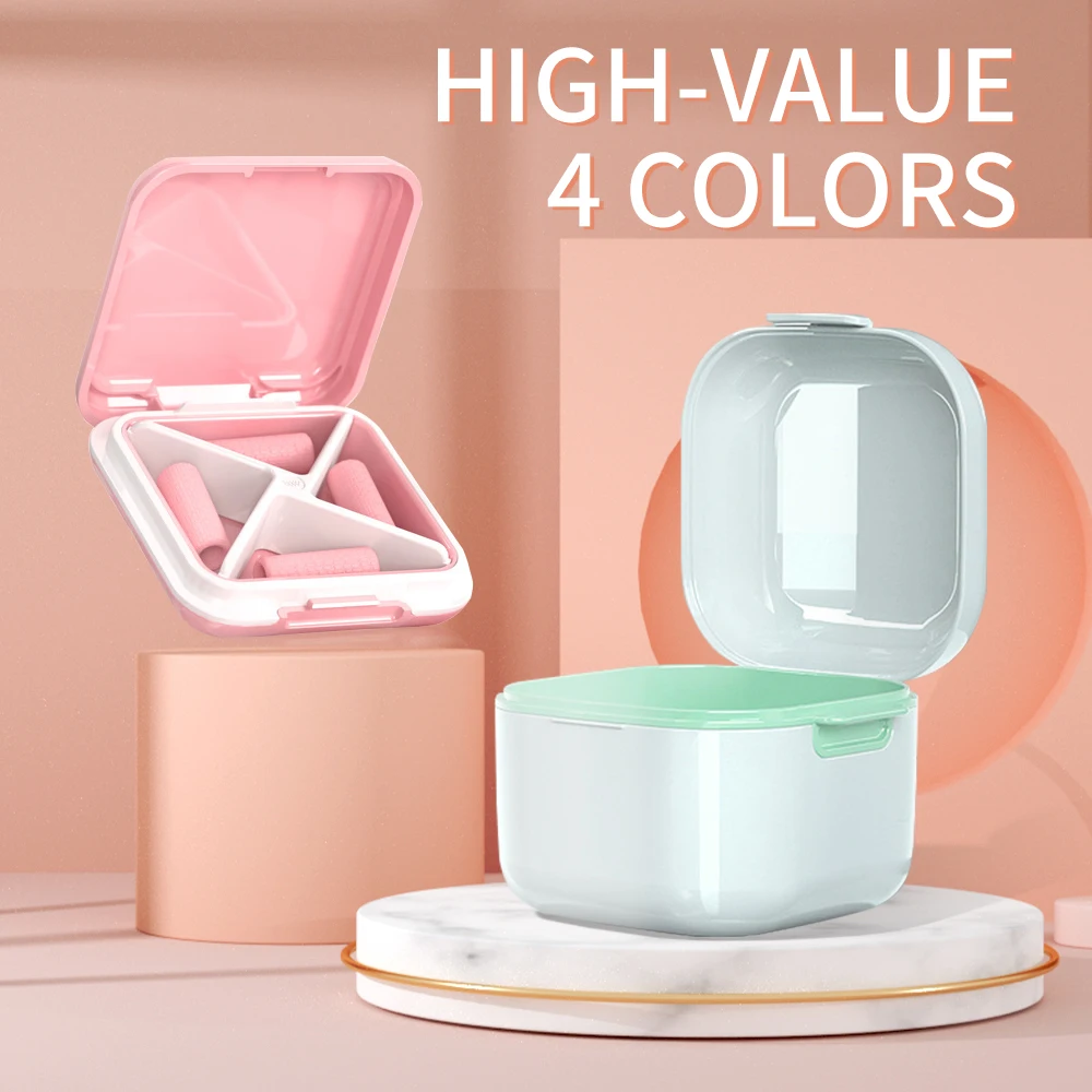 Y-kelin High Quality Orthodontic Retainer Braces Storage Box Soaking Invisible Teeth Denture Cleaning Tooth Storage Portable Belt case - Image 3