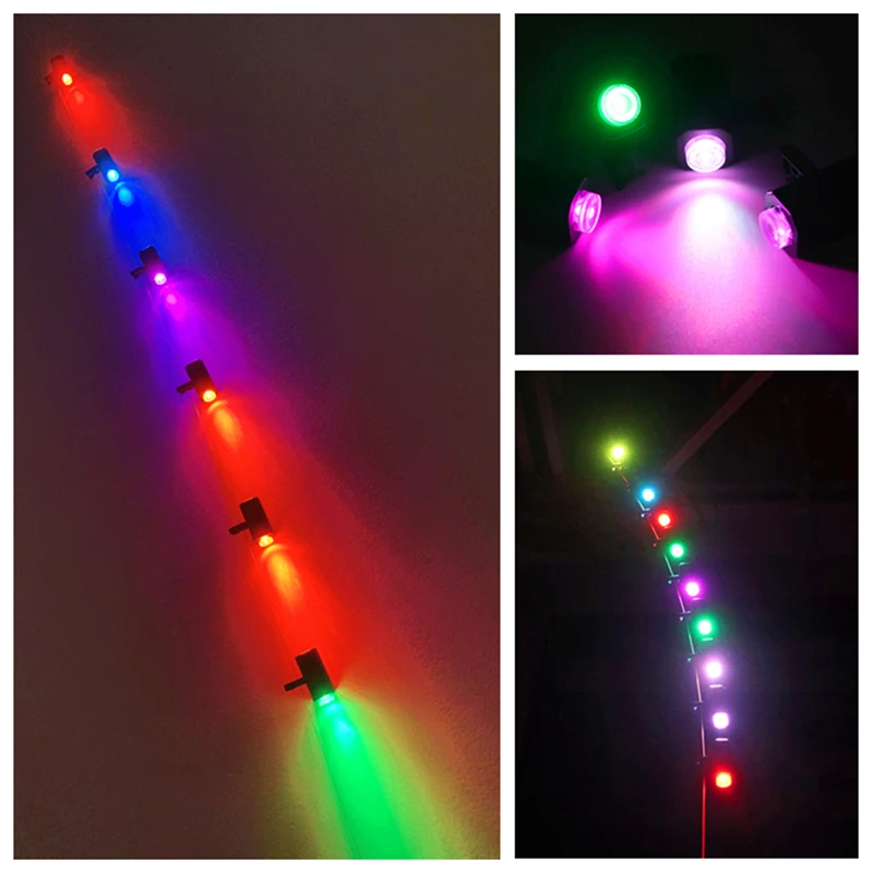 free shipping new led lamp flying kite line led kites accessories night led light so shinning can hang on line acrobatic kite