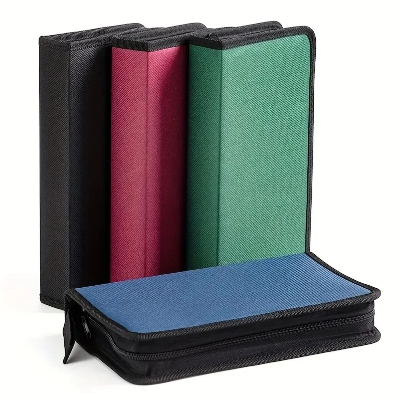 Oxford Cloth CD Case Holds 80 Discs for Cars Home Travel cd dvd storage bag,cd dvd storage case