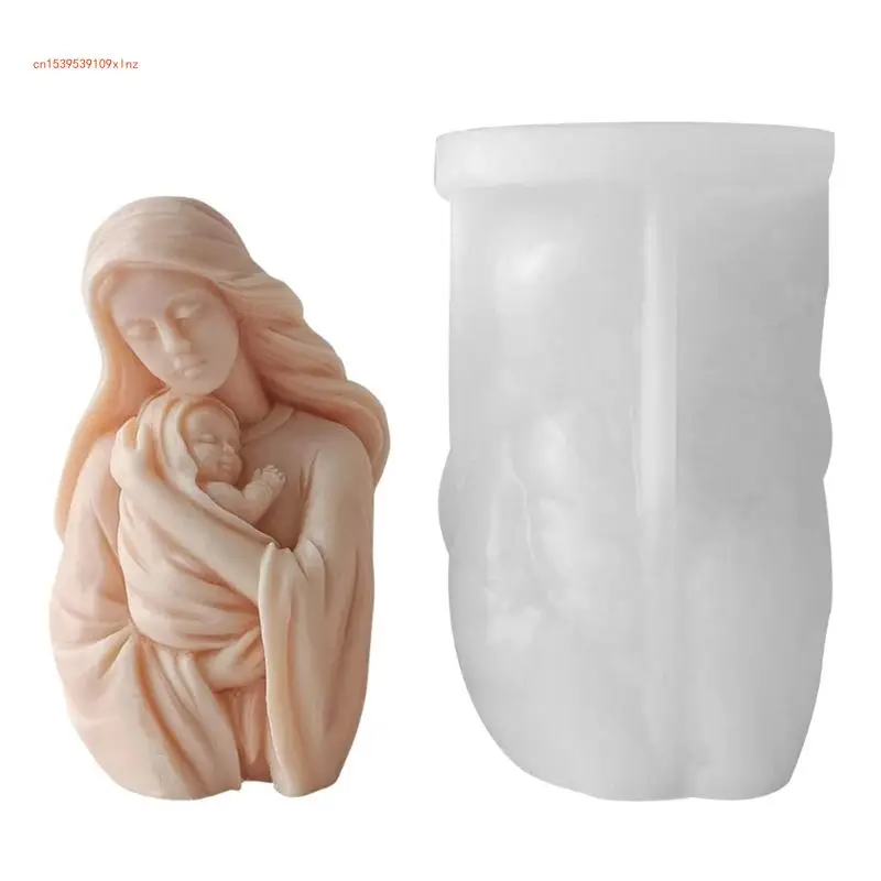

Hold Baby Decoration 3D форма с орнаментами DIY свеча эпоксидная форма