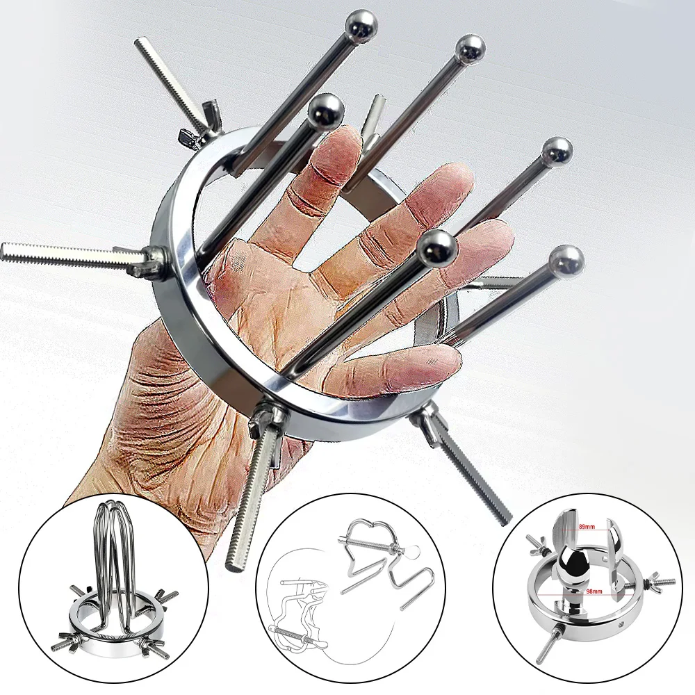 Stainless Steel Adjustable Anal Dilator Metal Vaginal Dilator Anal Training Vaginal Speculum Fisting dildos Adult Sex Toys