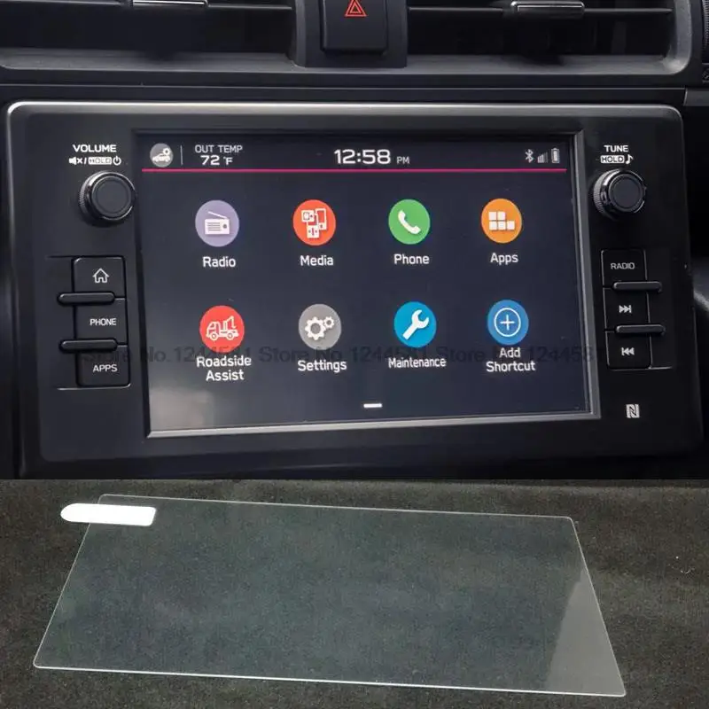 

GPS Navigation Protective Film For Toyota GR86 Coupe 2022 8 inch infotainment center screen Tempered glass protective film
