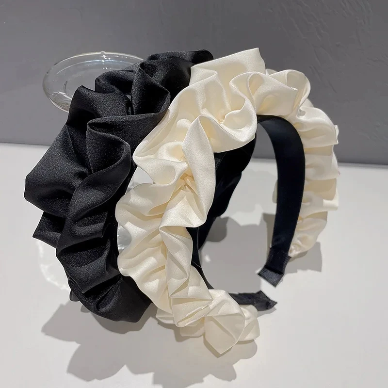 Fasce per capelli da donna, antiscivolo, alla moda, larghe 2,5 cm