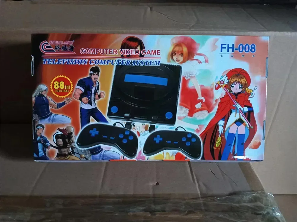 8bit Retro AV output TV Video Game Console for FC Games with 2