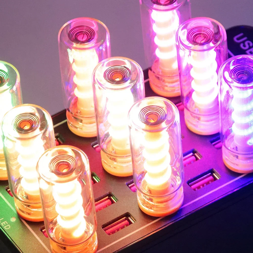 Car USB LED spiral Filament Touch Dimming Bulb 5V Retro LED Bulbs 1W Night Light Camping Incandescent Decorative LED Lighting - 6