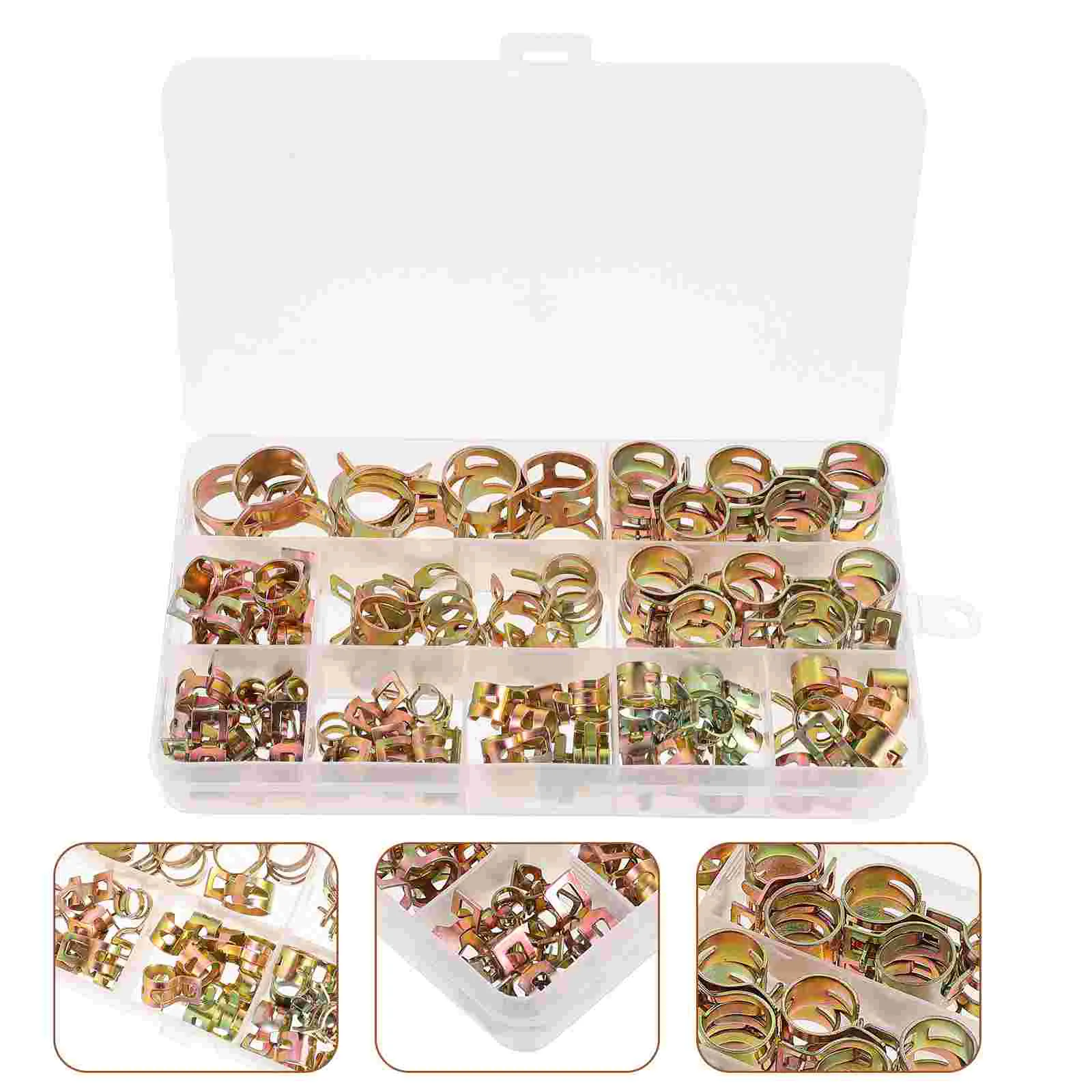 

Adjustable Water Stainless Steel Cable Clamp 6- 17mm Hydraulic Water Gas Center Strap Low Pressure Air Clip For Water