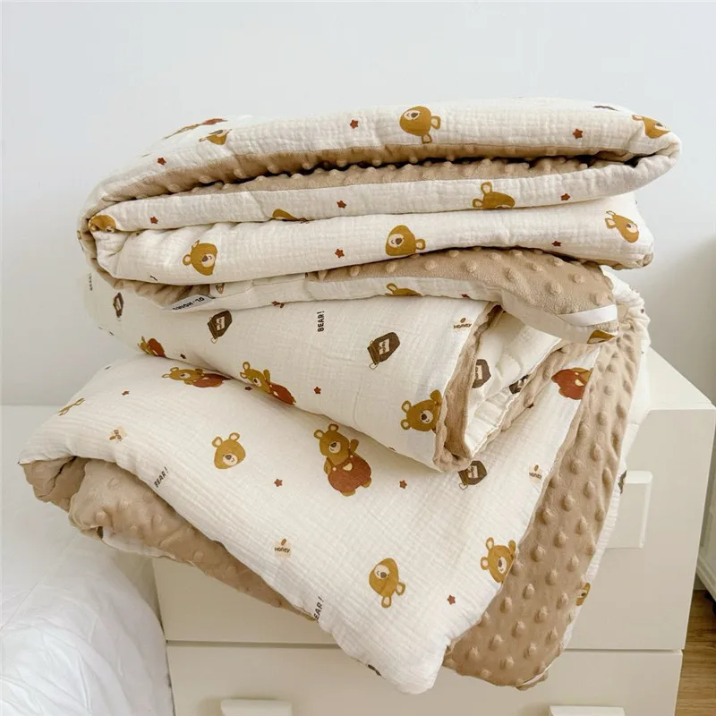Baby Quilt Pure Cotton Thickened Spring And Autumn Quilt Core Kindergarten Cartoon Baby Boy Girl's Nap 120x150cm