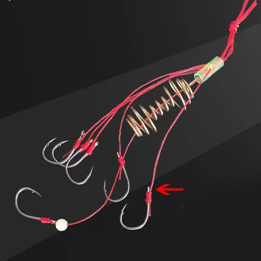 1Set Fishhook Fish Gear Fish Hook Fishing Tackle Bait Hook River Fishing Sharp Double Hook Fishing Accessories Sharp Hook Tip