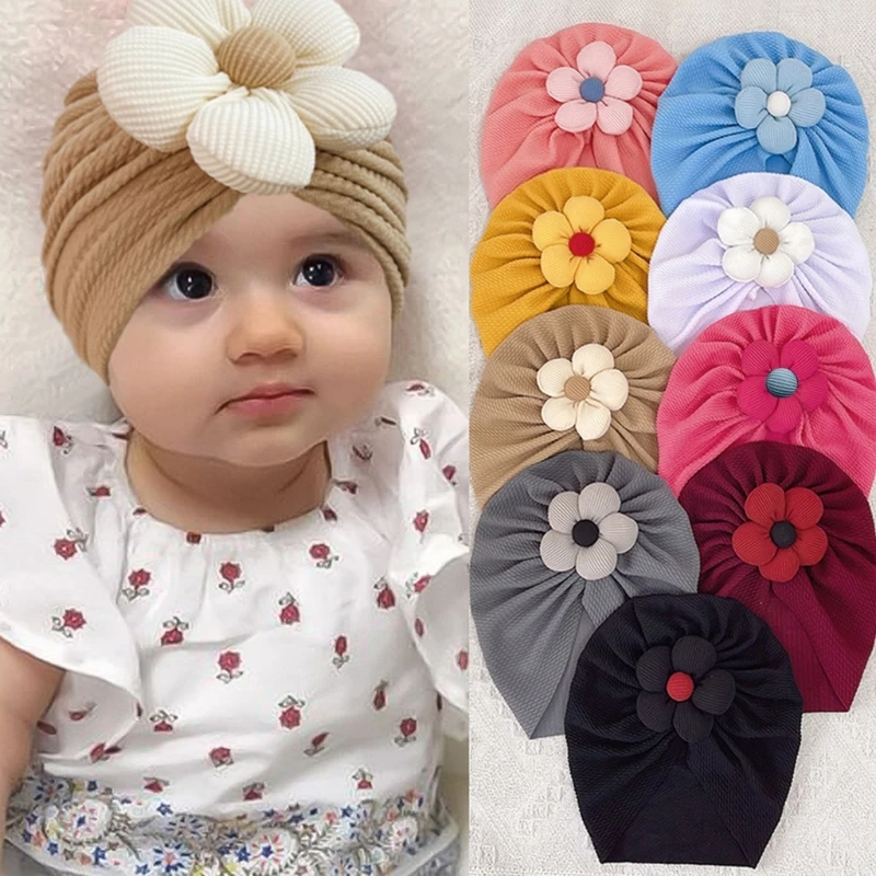 

Nursery Hospital Turban Hat for 0-2 Years Baby Girls Infants Baby Beanie