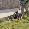 String Trimmer Support Wheels Auxiliary Wheels Lawnmower Wheel Brush Cutter Wheel Mower Attachment Adjustable Grass Cutting 4
