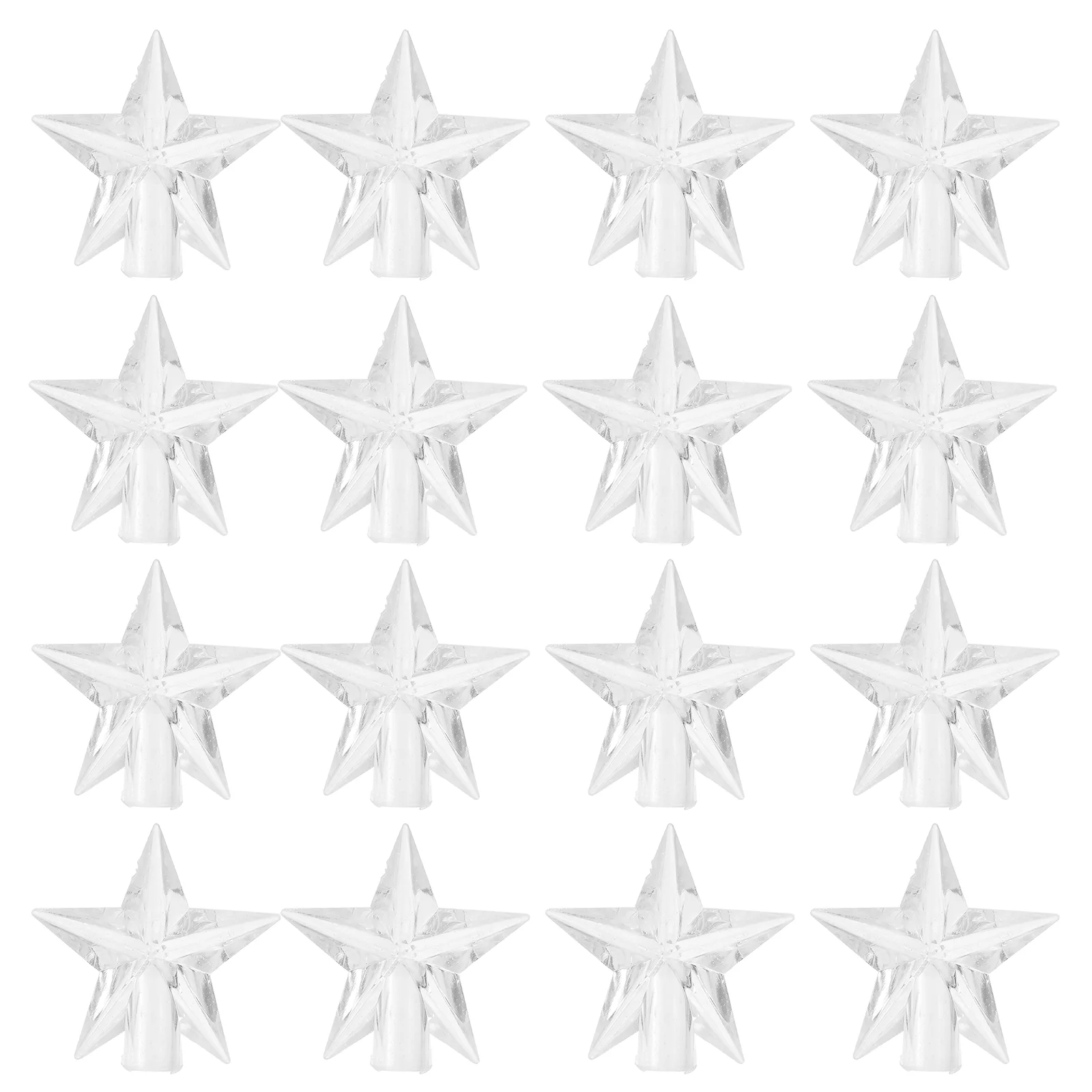 

100 Pcs Pentagram Light Shell Xmas Decor Protection Cover Accessories Housewarming Presents Small Bulb Beads Plastic Parts