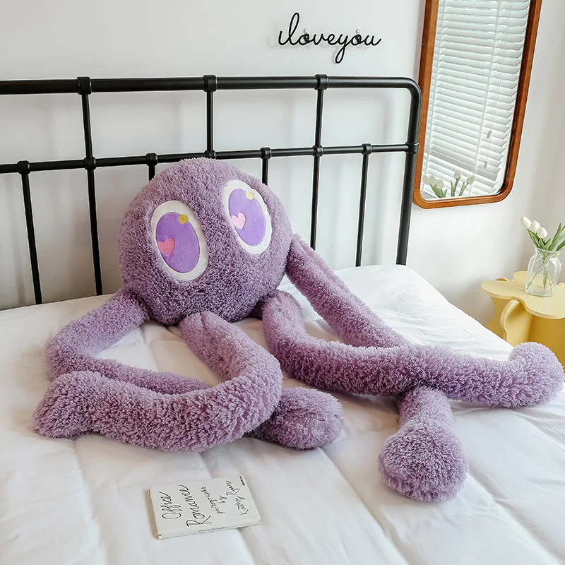 35.4Inch Adorable Long-Legged Octopus Plush Doll Pillow, Soft Stuffed Comfort Toy, Lovely Throw pillow Gift For Birthday&Holiday