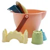 Summer Beach Toy for Kids Soft Silicone Sandbox Set Beach Game Toy for Send Children Beach Play Sand Water Play Tools Beach Cart 6