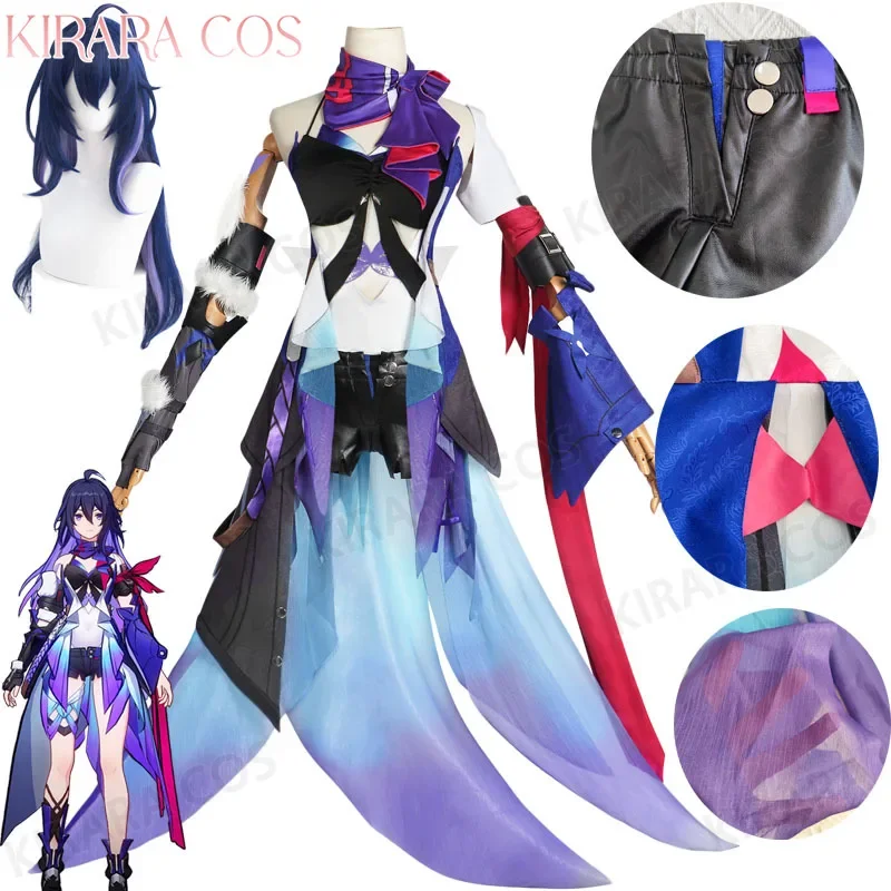 

Star Rail Seele Cosplay Costume Wig Shoes Full Set Seele Cosplay Boots for Women Party Outfits Costumes