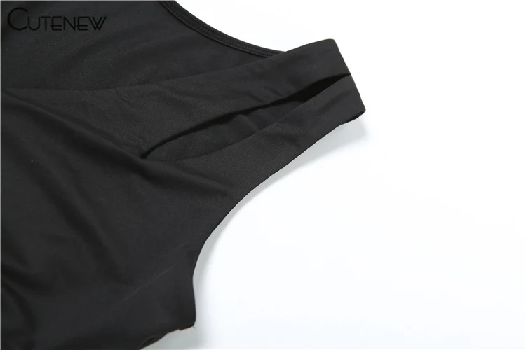 Camisola sexy con tirantes y retazos para mujer, camisola de verano sin mangas, ajustada, con agujeros, informal, ropa de calle