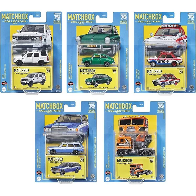 2023 성냥갑 수집기, 70 번째 화물선 FLT 랜드 로버 LR4, 스바루 SVX, Datsun 510 랠리, 메르세데스 벤츠 W123, 1:64 자동차 장난감 GBJ48
