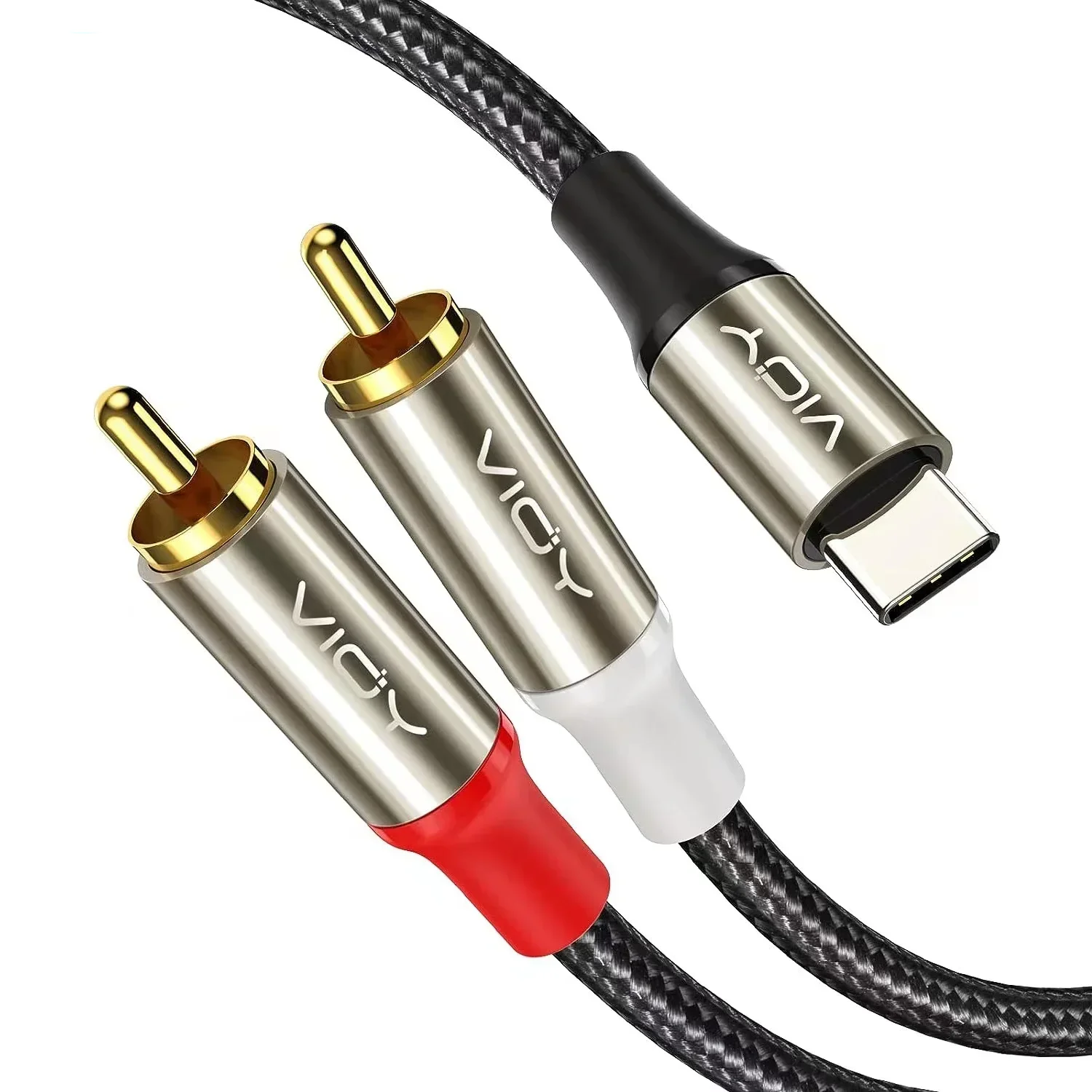USB C to RCA Audio Cable - Type C to 2RCA Y Splitter Stereo Cord