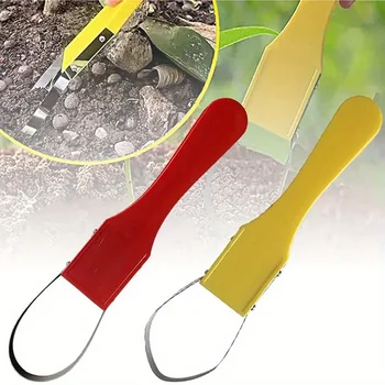 4PCS Durable Plastic Gardening Weed Killer, Sturdy V-shaped Fork Tip, Easy To Pull Grass, Handheld Weeding and Mowing Tool