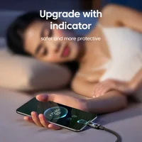 NNBILI USB C Кабель для быстрой зарядки 240 Вт Нейлоновая оплетка Прозрачный провод типа C Высокоскоростное зарядное устройство для Samsung Huawei Mi Data Line — изображение 6