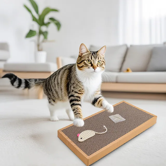 Pet Cat Scratching Board Cat Cardboard Mat Scraper Grinding Claw Toys for Cat Scratcher Cat Furniture Protector Cat Accesorios 2