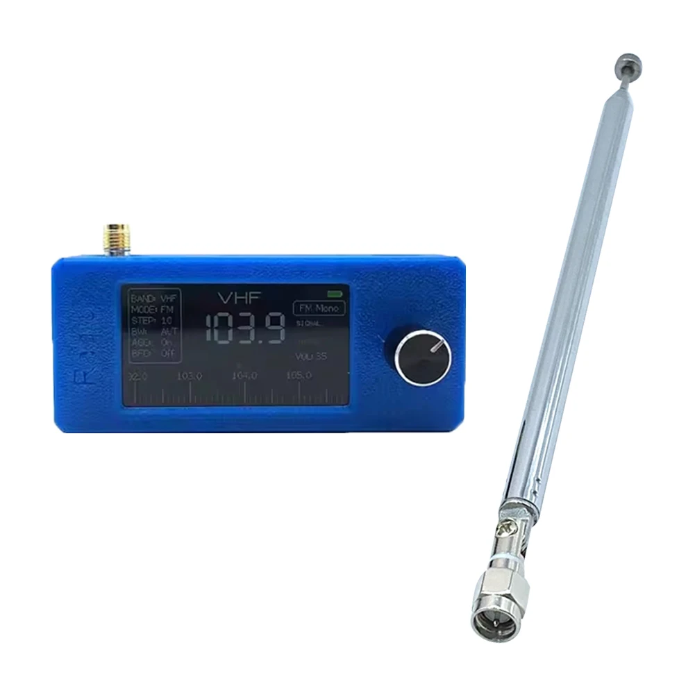 SI4732 0.5-108mhz Portable Radio LSB USB AM FM Pocket Mini Radio 1.9inch IPS Screen HF SW MW VHF Radio with Antenna