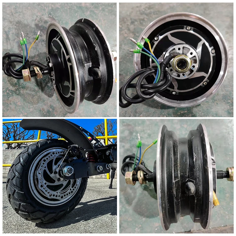 Description Picture 2 of itemJUESHUAI X700 X750 Electric Scooter 48V 52V 60V Motor Wheel with Tire Gearless BLDC 10inch 80/60-6 Off-Road/Road Tire 135 mm