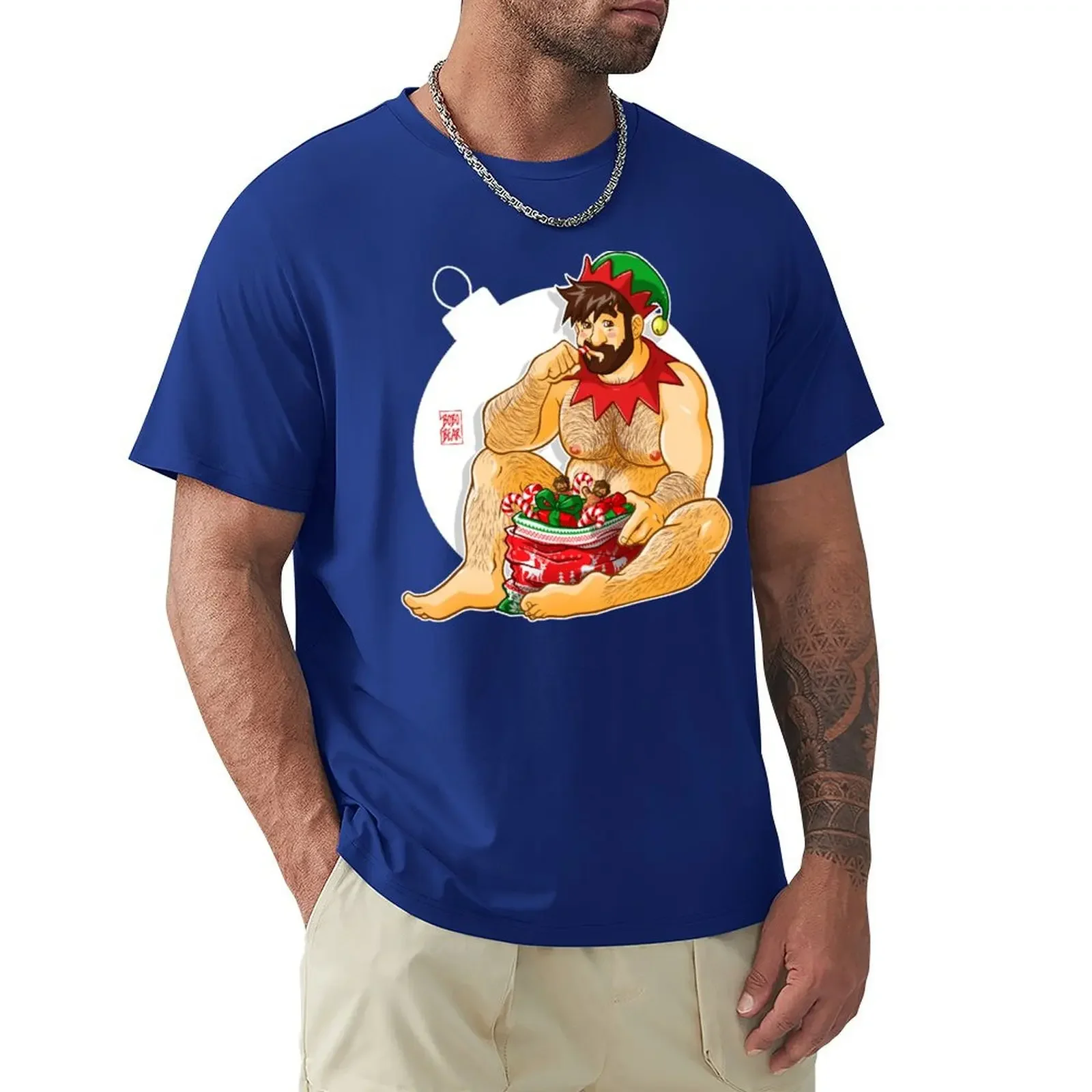 

ADAM LIKES SANTA'S SACK T-shirt quick drying sports fans Men's cotton t-shirt