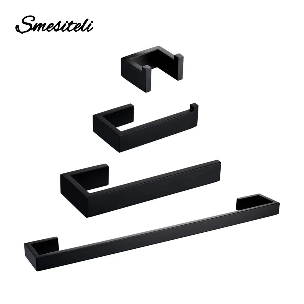 Bathroom Hardware Set Black Robe Hook Towel Rail Bar Rack Bar Shelf Tissue Paper Holder Toothbrush Holder for paper towel holder,toilet paper holder,towel hook,bathroom hardware set,bathroom hardware accessories