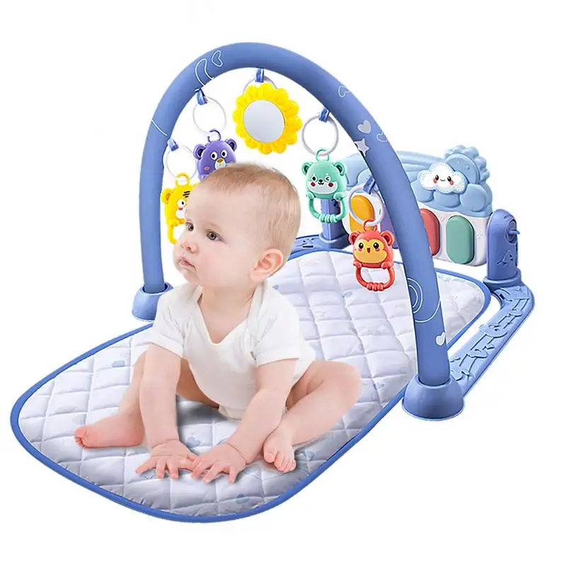 

Baby Gym Play Mat Baby Play Gym Pad Piano Gym Pad Baby Play Gym With Sensory Toys Stage-Based Developmental Activity Gym & Play
