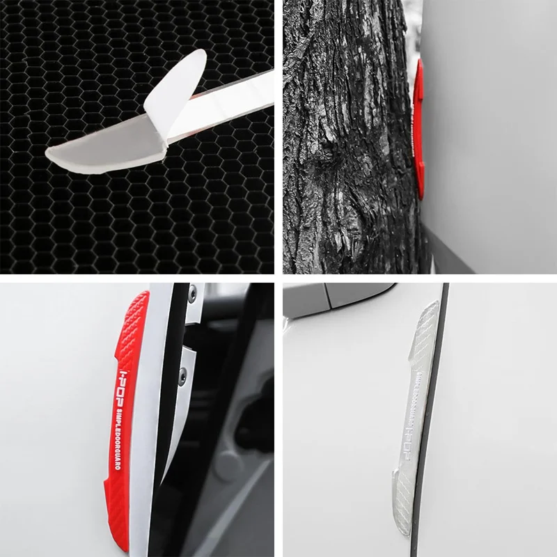 6Pcs Car Door Edge Protection Sticker Rearview Mirror Protects Scratches Protector Car Door Crash Bar Strip Auto Car Accessories