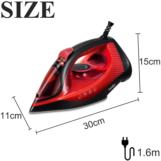 Sonifer Electric Steamer Iron SF-9084 .Dry ironing function .Nebulizer steam function .Powerful burst steam vertical steam funct 6