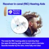 Bluetooth Hearing Aids Rechargeable with Noise Cancelling APP Control Auto-On/Off 4 Listening Programs with Tinnitus Masking 5