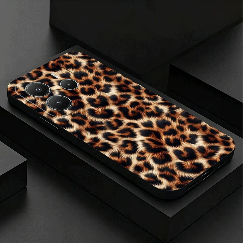 Classic Retro Leopard Print Phone Case - Pattern Customized Cover