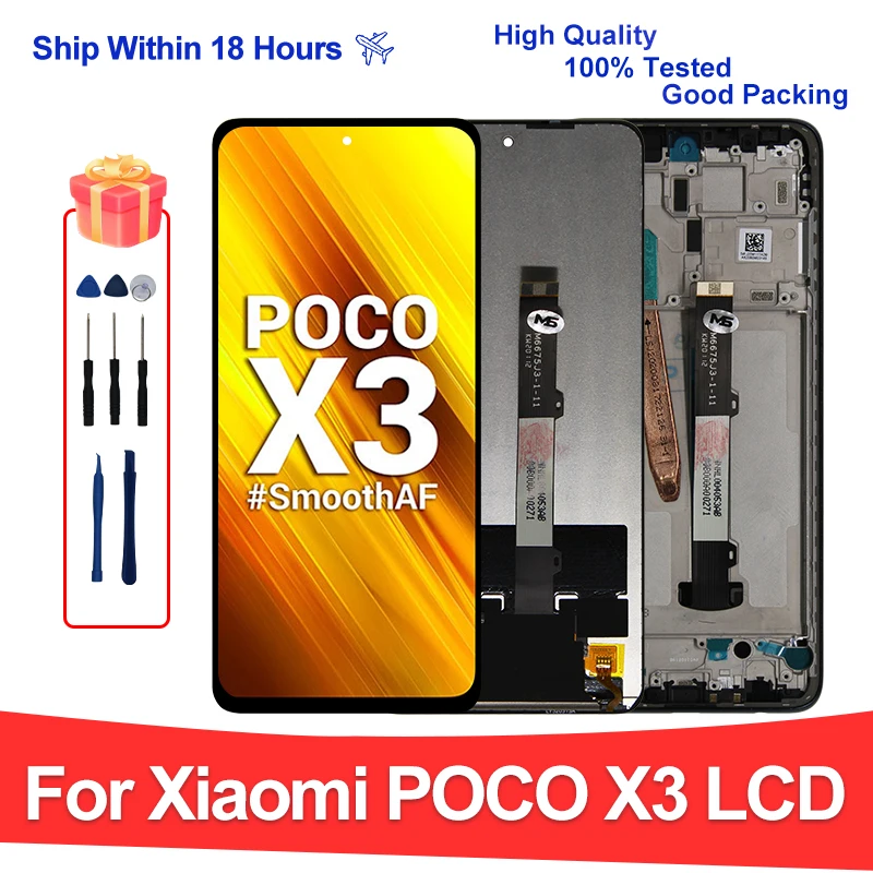 LCD Display Screen 6.67" For Xiaomi POCO X3 X3 Pro NFC Replacement Parts