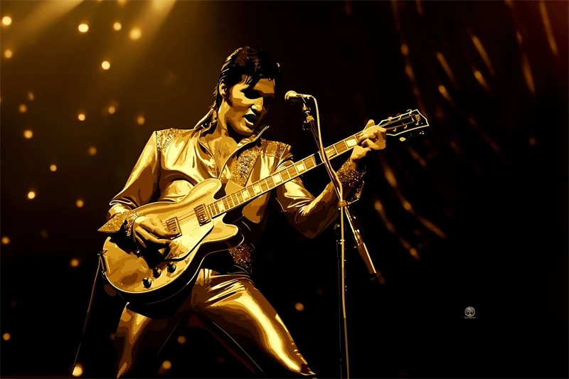 Vintage Pop Legend Canvas Print Wall Art - Music Icon Aesthetic Decor