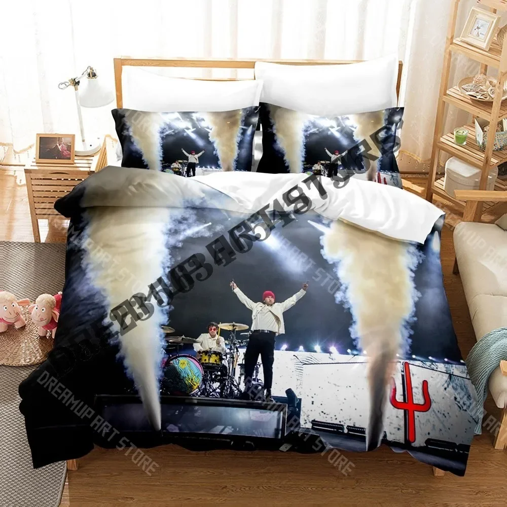 Set di Biancheria da Letto 3D Print Twenty One Pilots, Set Letto Singolo, Matrimoniale, Queen, King Size, Set Copripiumino per Camera da Letto per Adulti, Uomini e Donne - immagine 6