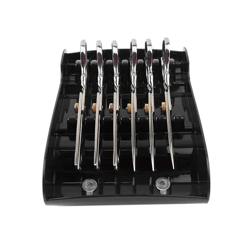 Salão de Beleza Rack de Armazenamento Titular Cabeleireiro Scissor Armazenamento Bandeja Tesoura Barbeiro Pente Estilo Ferramenta Organizador Cosméticos 6 8 Computers & Electronics