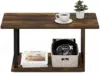 Basic Home Living Coffee Table, Amber Pine/Black 6