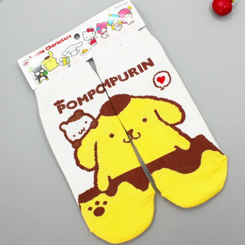 Cartoon Sanrio Kawaii Anime Girl Pure Cotton Home Warm Socks Kuromi Melody Cinnamoroll Warm Casual Socks Girl Gift Adult Sock 6