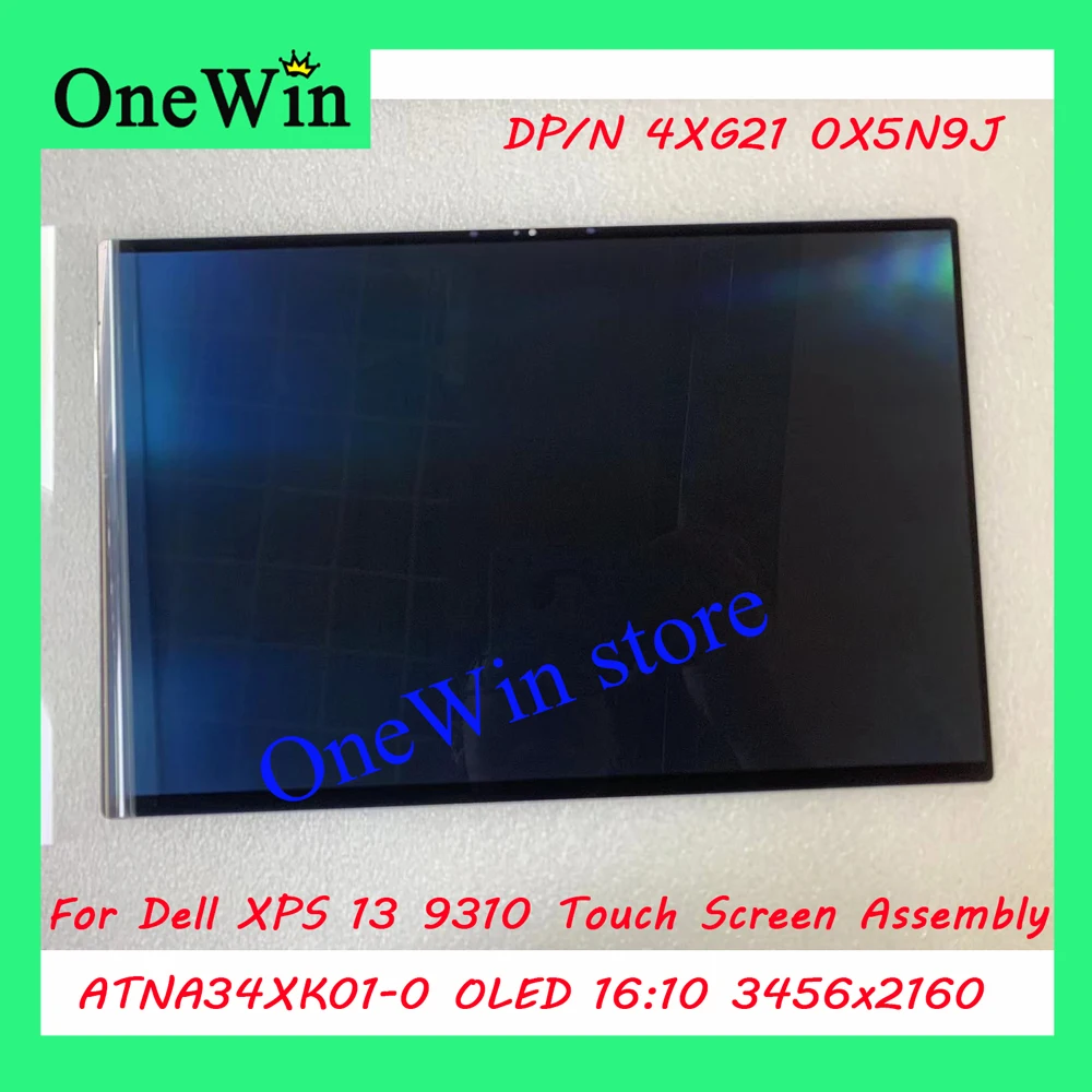 13.4 "3.5K Uhd 16:10 3456X2160 Atna34Xk01-0 Oled Lcd Touch Screen Assembly Per Dell Xps 13 9310 Dp/N 4 Xg21 0 X5N9J