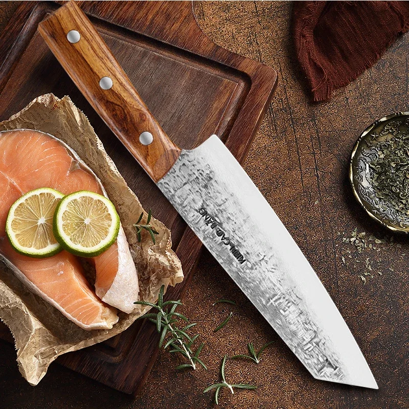 Japanese Santoku Salmon Knives 1-5pc apanese Knives Set Forged Fish Fillet Sushi Slicing Kitchen Cutting Cleaver kitchen knife