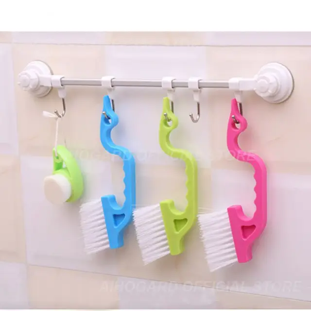 1 Db Hordozható Ablaktábla Tisztító Kefék Zuhany Ajtó Tolóajtó Pálya Tiszta Kefe Mini Billentyűzet Nok Dors Lapát Szerszám - Image 2