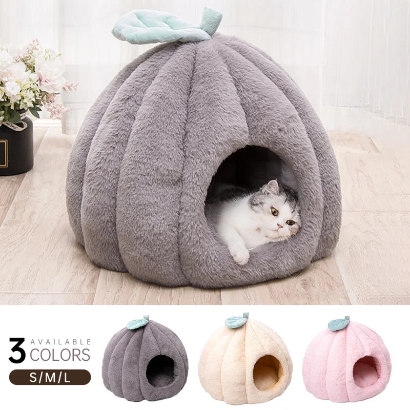 

Soft Plush Pet Cat Bed knows Puppy Sofa Cushion houses Mat nesk Basket cage crate Cave Furry Warm