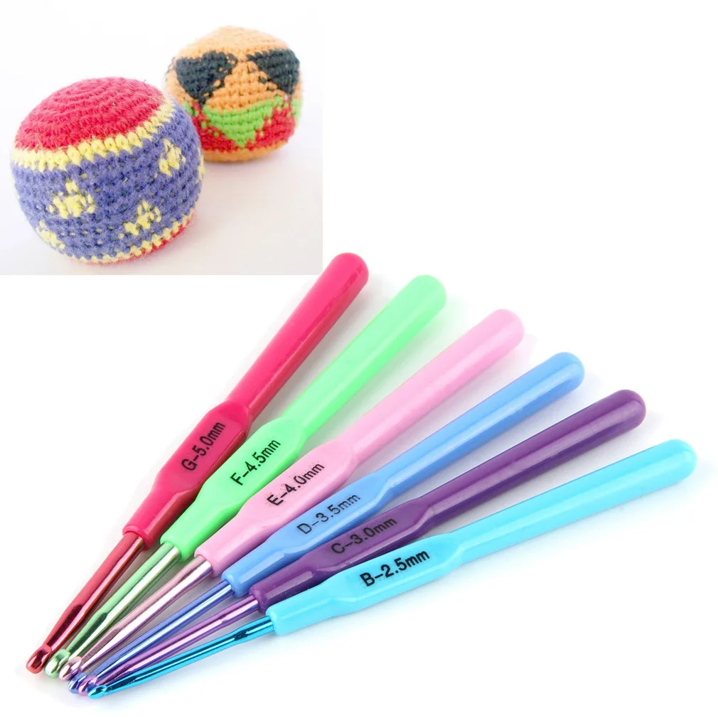 Crochet Needles 6pcs/Set Crochet Hook Knitting Needles